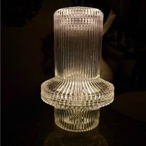 Lancaster Ribbed Fairy Lamp EUC